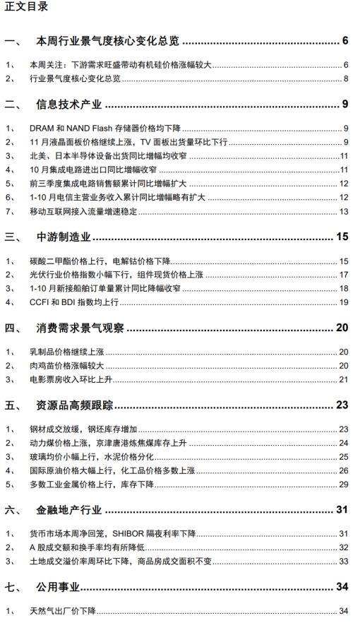 【招商策略】行業景氣觀察1125——有機硅景氣上行,面板價格維持漲勢