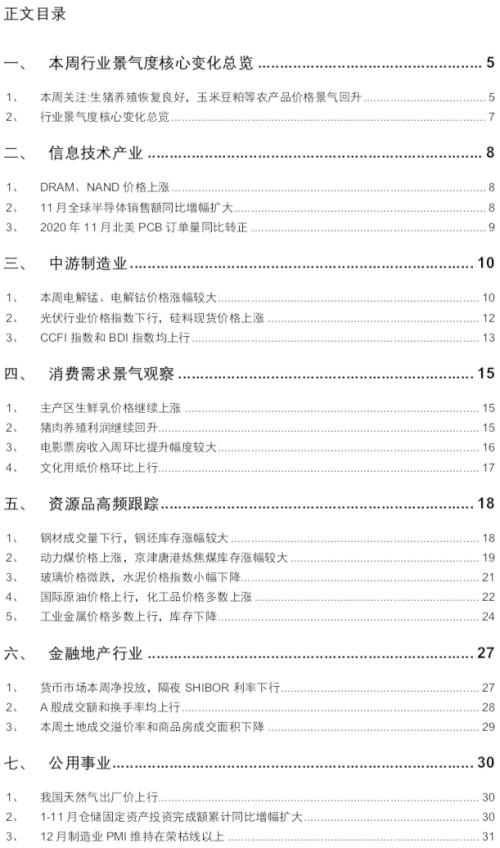 【招商策略】行業景氣觀察0106——全球半導體銷售額同比增幅擴大,農產品價格景氣上行